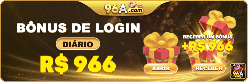 Bônus de login diário no aplicativo 96a.com